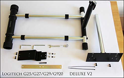 Wheel Stand Pro SuperG Wheel Stand with RGS shifter mount Compatible With Logitech G29 G923 G920 G27 G25 Wheels, Deluxe, Wheel and Pedals Not included.