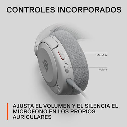 SteelSeries Arctis Nova 1P Multi-System Gaming Headset — Hi-Fi Drivers — 360° Spatial Audio — Comfort Design — Durable — Lightweight — Noise-Cancelling Mic — PS5/PS4, PC, Xbox, Switch - White - color: White
