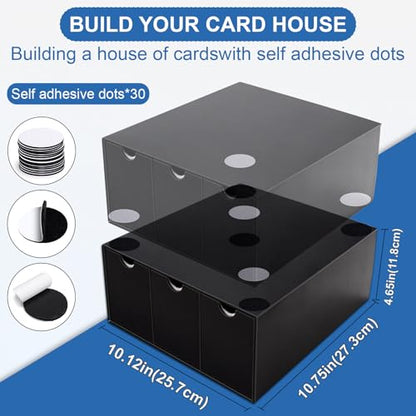 Trading Card Storage Box 12 Drawers Cardboard Organizer with Dividers for top loaders, TCG, MTG, Sport Cards Collection