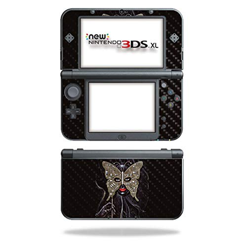 MightySkins Carbon Fiber Skin for Nintendo New 3DS XL (2015) - Robot Masquerade | Protective, Durable Textured Carbon Fiber Finish | Easy to Apply, Remove, and Change Styles | Made in The USA - color: Robot Masquerade