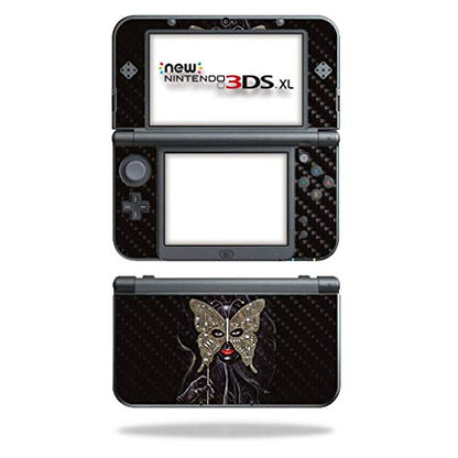 MightySkins Carbon Fiber Skin for Nintendo New 3DS XL (2015) - Robot Masquerade | Protective, Durable Textured Carbon Fiber Finish | Easy to Apply, Remove, and Change Styles | Made in The USA - color: Robot Masquerade