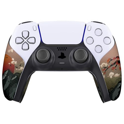eXtremeRate PlayVital Controller Grip for ps5 Controller, Professional Textured Soft Rubber Pads Handle Grips - View of Rising Sun - color: Rising Sun