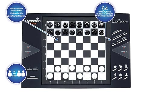 Lexibook, Chessman Elite Interactive Electronic Chess CG1300 | 64 levels, LED indicators, battery or adapter powered, Black/white - style: CG1300