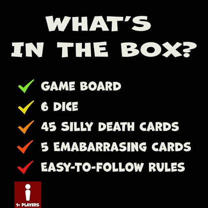 Ginger Fox: We're All Gonna Die - Hilarious Adult Party Game, The Co-Operative Card Game of Dicing with Death, NSFW Silly Humor, Ages 16+, 1+ Player - style: We're All Gonna Die