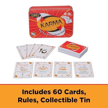 KARMA Tin Playing Cards Games for Kids, Family Games Night, Travel Game | Collectors Tin, Award Winning, Family Game Night, Travel Games, Playing Cards, Screen-Free - style: Karma