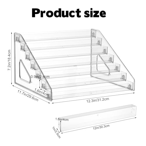 7-Tier Miniatures Storage Case Clear Acrylic Storage and Miniature Display Case Sturdy Miniature Storage Carrying Figure Case Miniatures Display Holder Compatible with D&D, 40k and More(Case Only)