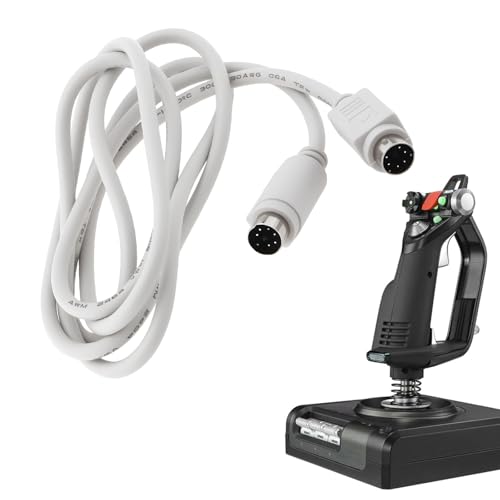 The Lord of the Tools 6Pin Din Joystick Cable 1.5m Compatible with Saitek X52 Pro Integrated PC Flight System