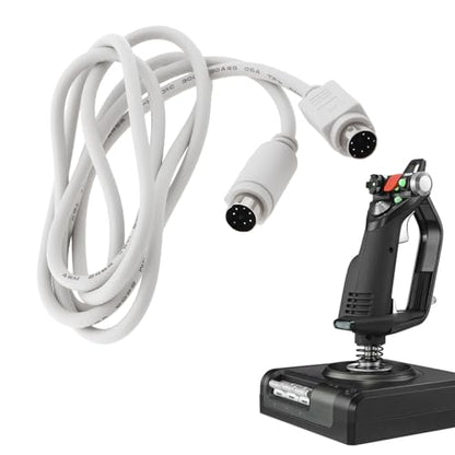 The Lord of the Tools 6Pin Din Joystick Cable 1.5m Compatible with Saitek X52 Pro Integrated PC Flight System