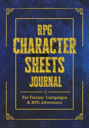 RPG Character Sheets Journal: Five 5e Character Tracking for Tableop RPG Players | Includes Spell Sheets, Lined, Hex & Graph Pages | Extra Notes & Sketch Pages I