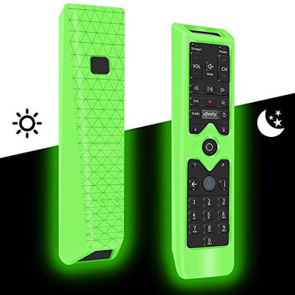 Remote Case Covers Holder for Xfinity Remote Control,Silicone Protective Case Skin for XFinity Comcast XR15 Voice Control Remote,[Thicken Layer] Shock-Absorption Bumper Remote Back Covers-Glowgreen - color: Glowgreen