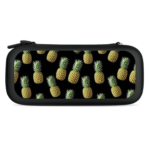 PPIKTC Travel Hard Shell Carrying Case for Switch, Shockproof Protective Storage Bag with 15 Game Cartridges, Upside Down Pineapple Tropical Fruits - color: Design (340)