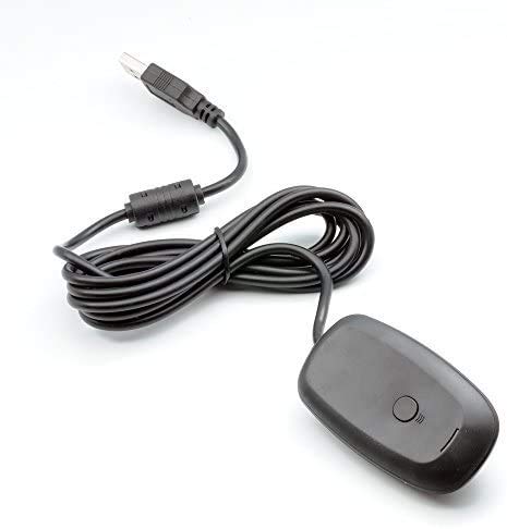 QUMOX Wireless Gaming Receiver Compatible with The Microsoft Xbox 360 for PC Controller Windows