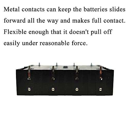 HAHIYO 3.7V 18650 4 Slots Battery Holder with Pin Less Additional Resistive Loss Allows Fully Contact Independent Batteries Bay Case Storage Box 4 PCS for DIY Toy Rechargeable Power System - style: 18650(Pin-4 Slots)-4P