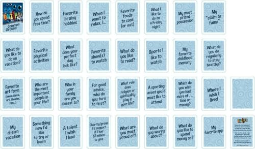 Trainers Warehouse Unzip It! - Common Ground | Conversation Starter Deck | Stimulate Conversations and Uncover Commonalities | Set of 30 Unique Prompts (Common Ground with Pouch) - color: Common Ground With Pouch