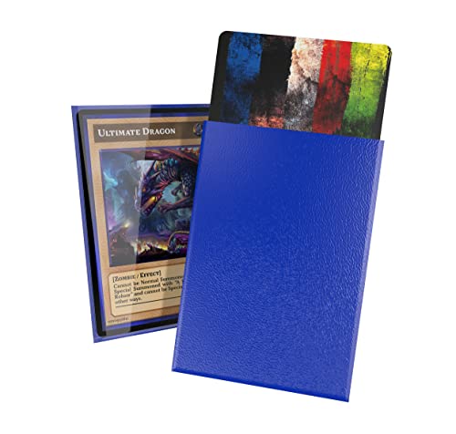 Ultimate Guard Cortex Outer Card Sleeves, 60 Japanese Size TCG Sleeves, 62 x 89mm, Blue Back, Glossy Finish, No PVC & Acid-Free, High Clarity - color: Blue, size: Japanese Glossy