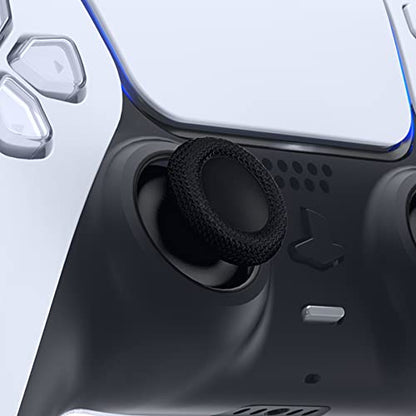 eXtremeRate Black Replacement Thumbsticks for PS5 Controller, Custom Analog Stick Joystick Compatible with PS5, for PS4 All Model Controller - Controller NOT Included - color: Black