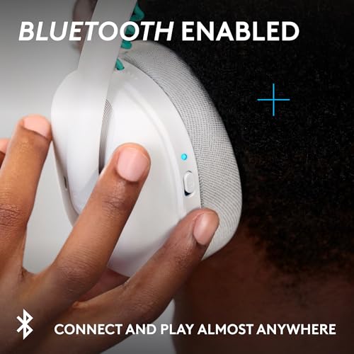 Logitech G325 Lightspeed Wireless Gaming Headset - White | All-Day Comfort, Built-in Mic with Noise Reduction, 24-Bit Audio, 24+ Hr Battery Life, for PC, PlayStation, Switch, Mobile - color: White