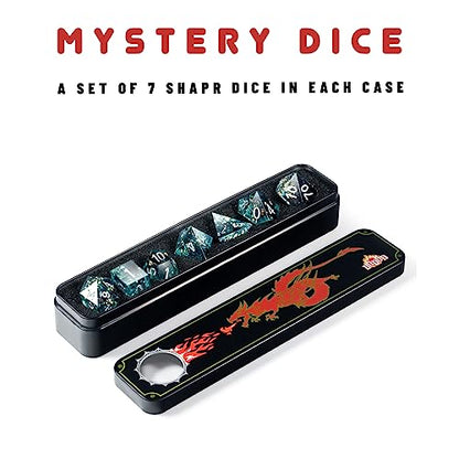 DNDND Mystery DND Dice,Random Sharp Edge Dice Set with Gorgeous Gife Case for Dungeons and Dragons (Mystery Sharp Dice) - color: Mystery Sharp Dice