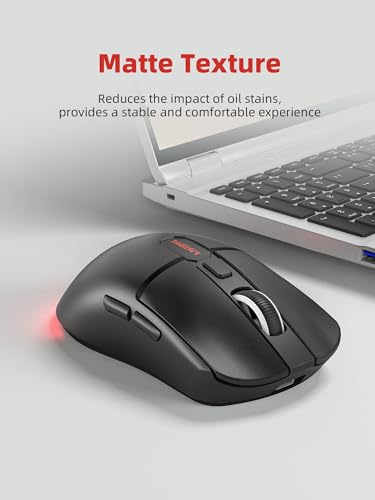 Wired Gaming Mouse for Computer and Laptop, 7200 DPI, RGB, Wired Optical Mouse with 6 Buttons & 4 Light Modes, USB Corded Mouse, Right or Left Hand Use - Black Computer Accessories【X4 Model】