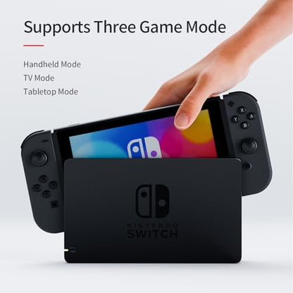 Tideal Set of Replacement Controller for Nintendo Switch - Compatible with Nintendo Switch (1) / OLED/Lite - Dual Vibration/Motion Control / 6-Axis Gyro (Black) - color: Black