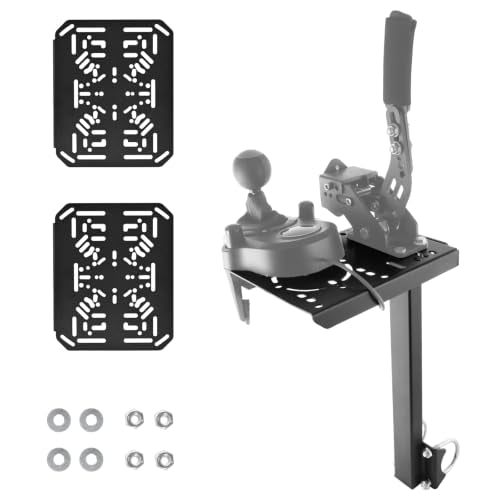 Marada Racing Simulator Cockpit Gear Shift Platform Fit for 50MM Round Tube Driving Simulation Cockpit Including 3 Platforms
