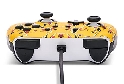 PowerA Enhanced Nintendo Switch and Switch 2 Wired Controller - Pikachu Moods, Gamepad, game controller, wired controller, officially licensed - color: Pikachu Moods