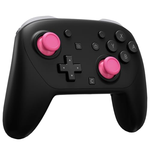 eXtremeRate Replacement 3D Joystick for Nintendo Switch 2 Pro Controller, Left Right Analog Stick Thumbsticks with Screwdriver Tools for Switch 2 Pro Controller, Multi-Colors Options - Rose Red - color: Rose Red
