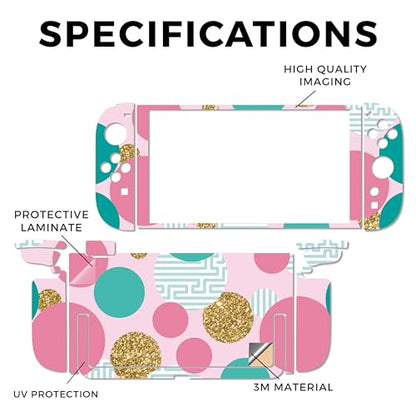 Gaming Skin Compatible with Nintendo Switch 2 Console Only - Golden Bubbles - Premium 3M Vinyl Protective Wrap Decal Cover - Easy to Apply | Crafted in The USA by MightySkins - color: Golden Bubbles, size: Switch 2 Console Skin Only, style: Matte Finish