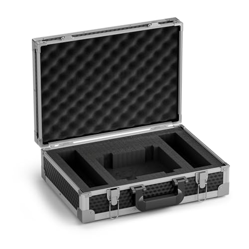 Phenyx Pro Medium Size Carrying Case, Customizable Pre-Diced Foam, Aluminum Alloy Sturdy Build, Suitable for Wireless Mic System Storage & Camera Gear Transportation - size: Medium (17.1×12.6×4.1 Inch)