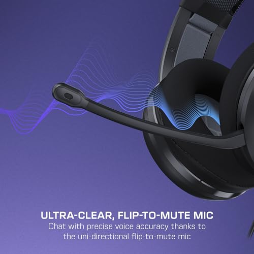 Turtle Beach Atlas 200 Wired Multiplatform Gaming Headset for PC, Xbox, PS5 | PlayStation, 50mm Drivers, 24-bit High-Fidelity Audio, PC USB Splitter, Waves 3D Audio, Flip-to-Mute Mic, Memory Foam, Black