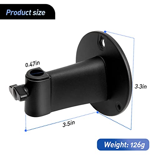 Microphone Wall Mount Boom Arm - Microphone Wall Mount for Mic holder，Horizontal Mounting Wall，Space Saving Desktop Metal Mic Stand Clamp by SUNMON - color: Microphone Wall Mount