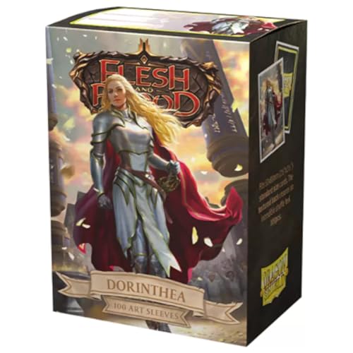 Dragon Shield | Flesh & Blood Art Sleeves | 100 CT - Smooth & Tough Premium TCG Sleeves | Compatible with Pokemon, One Piece & Magic the Gathering | Dorinthea Ironsong - color: Dorinthea Ironsong