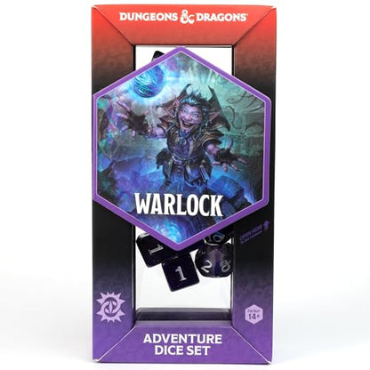 D&D Adventure Dice (Warlock Class: Red) - style: Warlock Class: Red