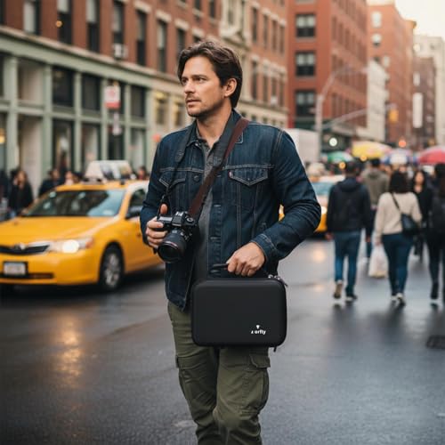 Case for Nikon D7500/ D3100/ D3200/ D3400/ D3500 Digital Camera,Lens, Memory Card,Card-reader,Charger,Battery,Mini camera tripod, Compact Camera Travel Carrying Organizer (Case Only)