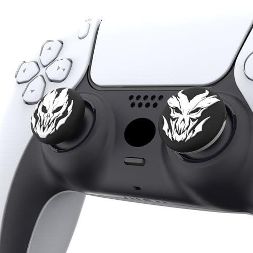 PlayVital Halloween Thumb Grip Caps for Nintendo Switch 2 Pro, Switch Pro Controller, Joystick Caps Cover for ps5, Edge, ps4, Xbox Series X/S, Xbox One, Elite Series 2 Controller - Fire Demons - color: Fire Demons