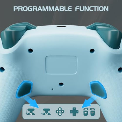 Kujian Wireless Switch Controller for Switch/Switch 2/OLED/Lite (Lake Blue) - color: Lake Blue