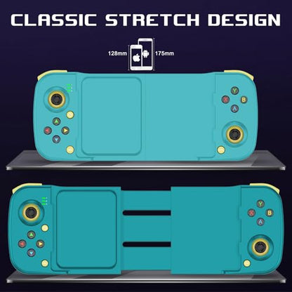 Megadream Mobile Game Controller Gamepad for iPhone iOS Android PC: Works with iPhone 16/15/14/13/12/11, iPad, Samsung Galaxy, TCL, Tablet, Call of Duty, Apex Legends - Directly Play (Blue) - color: Blue