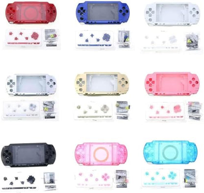 Full Housing Shell Case Cover with Button Set for PSP 1000 1001 Series Replacement (Gold) - color: Gold