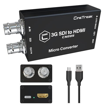 CN20S Professional SDI/HDMI Micro Vido Converter with SDI Loop Out，UHD Video 1080P60 Video Converter for livestreaming - style: SDI to HDMI conwerter