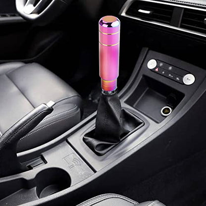 BARTOO Aluminum Alloy Heavy Weighted Shifter Knob, 5" Auto Gear Shift Knob, Car Gear Lever Stick Shifter Handle,with 3 Threaded Adapters M8 M10 M12,Fit Most Automatic Manual Vehicle(Neo) - color: Neo