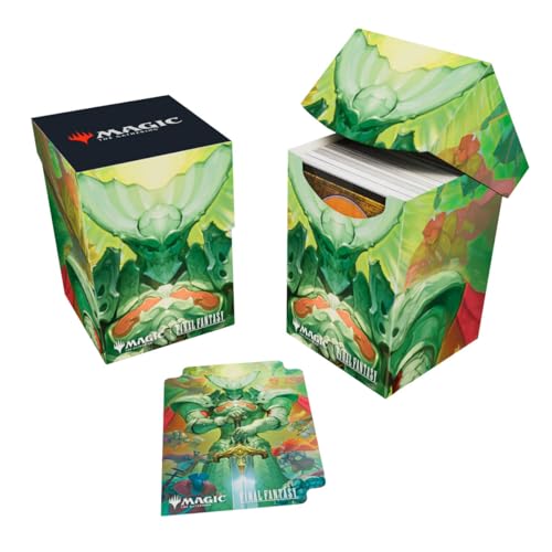Ultra Pro - Final Fantasy x Universes Beyond Summon Knights of The Round 100+ Deck Box for Magic: The Gathering | Trading Card Accessories, Collectible Card Game Gear, Fantasy Gaming Supplies - style: Summon Knights of The Round