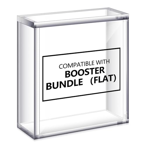 Cinnvoice Acrylic Magnetic Case Booster Box Protective Case Stackable 4mm Thick Magnetic Closure Gifts for Collectors, Cards Not Included(1 Pcs,Booster Bundle (Flat)) - style: Booster Bundle (flat)