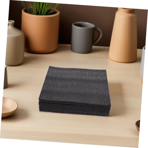 4 Pcs Black Polyethylene Foam Sheets 11.8x11.8x0.4 Inch Cuttable Packing Foam Inserts for Toolbox Drawers, Cushioning Protection, and Storage Organization