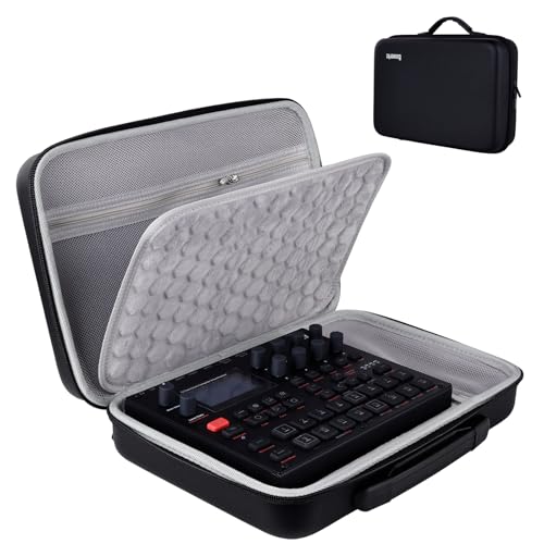Banworks PU Hardshell Case Custom Fit for Elektron Digitone/Digitone II/Digitakt/Digitakt II/Syntakt, Synthesizer/Sampler Storage & Carrying Case Controller Bag JT/HCQSNB-04 (Case Only, 1 Piece) - size: For Elek Digitone/Digitakt (II), Syntakt