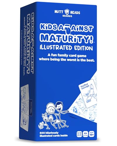 Kids Against Maturity: Funny Family Card Game for Kids & Adults | Hilarious Party Game for Family Game Night | Fun Family Game for Kids Ages 10+, Teens & Parents | 600 Cards