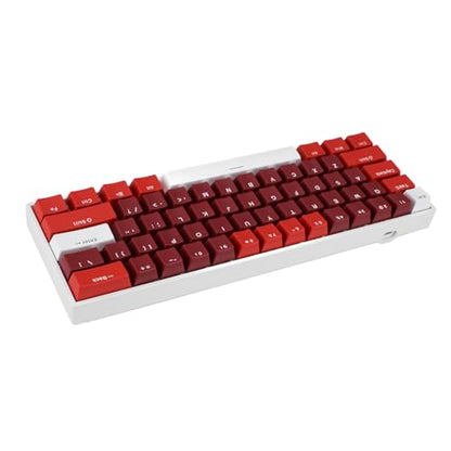 FILFEEL Ergonomic 61 Key Mechanical Keyboard Hot Swappable Blue Switch RGB Backlit Compact 60 Percent USB Wired Gaming Office Typing Portable Minimalist Desk Setup for Gamers Programmers