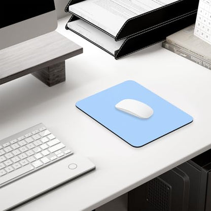 Hsurbtra Mouse Pad, Premium-Textured Square Mousepad 7 x 9 Inch, Thick 3 mm Anti-Slip Waterproof Rubber Pretty Cute Computer Mat for Office Gaming Laptop Women Kids Sky Blue - color: Sky Blue, size: Square Mousepad (7" x 9")