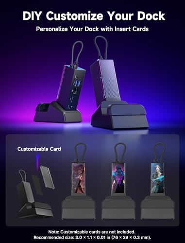 JSAUX Docking Station for ROG Xbox Ally X (2025)/ROG Ally X/ROG Ally/Steam Deck/Legion Go/Legion Go S, 6-in-1 Dock with HDMI 4K@120Hz, Gigabit Ethernet, USB A & USB C 3.2 Gen 1, 100W Charging - HB0609 - color: Black