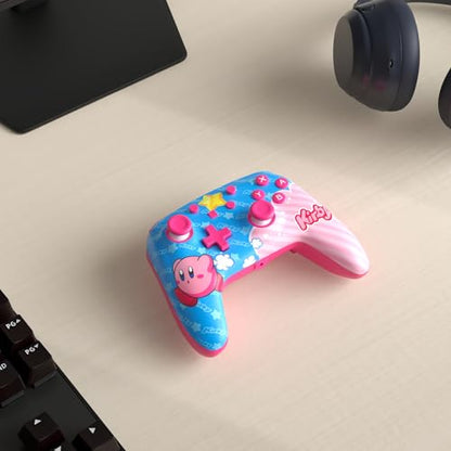 PowerA Enhanced Wired Controller for Nintendo Switch - Kirby, Gamepad, game controller, wired controller, officially licensed - color: Kirby