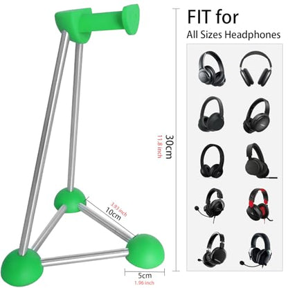 Headphone Stand, Desktop Headset Holder, Desk Earphone Stand, Gaming Headsets, for SteelSeries/Logitech/HyperX/Sony/Beats/Sennheiser/Anker/Xbox, and All Headphones.(Red) (Green) - color: green